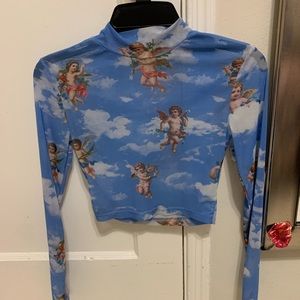 Angel mesh top brand new without tags